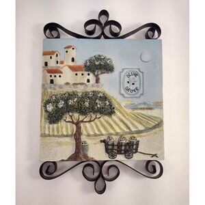 Katharine Gracey Olive Grove Wall Art Plaque 3D Italy Farm Kitchen Decor Scroll